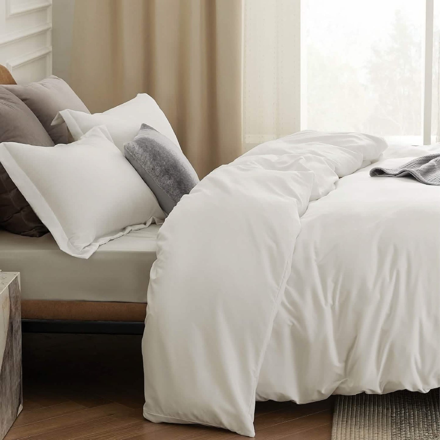 Brushed Polyester Microfiber Duvet Cover Set