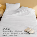 Bedsure Faux Cotton Flannel Sheet Set