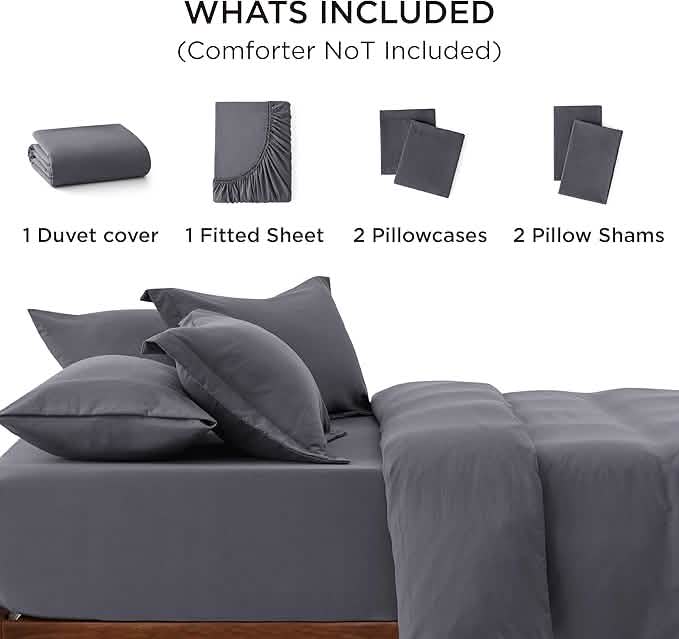 Comprehensive Prewashed Duvet Cover Set