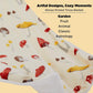 Printed Throw Sherpa Blanket mushroom