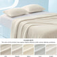 Bedsure Cooling Duvet Cover Queen Size - GentleSoft™ Cooling Bedding Set for Hot Sleepers, Ice-Cool Fabric Technology for Night Sweats, Soft & Breathable Lightweight Comforter Cover Set, 90x90, Beige
