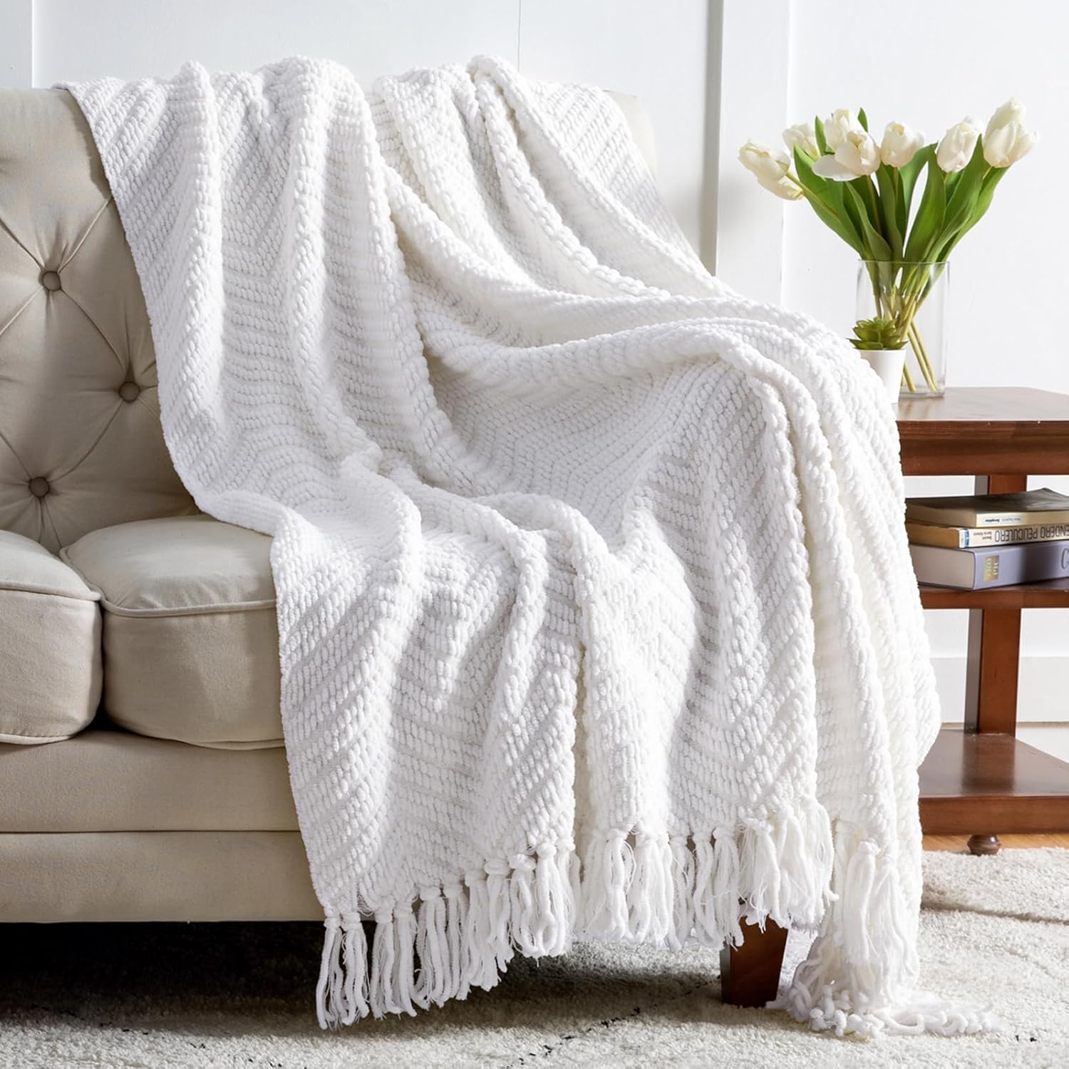 GentleSoft Versatile Knit Woven Chenille Blanket