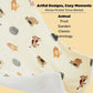 Printed Throw Sherpa Blanket Print-cat