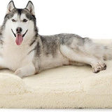 Orthopedic Long Faux Fur Flannel Dog Sofa