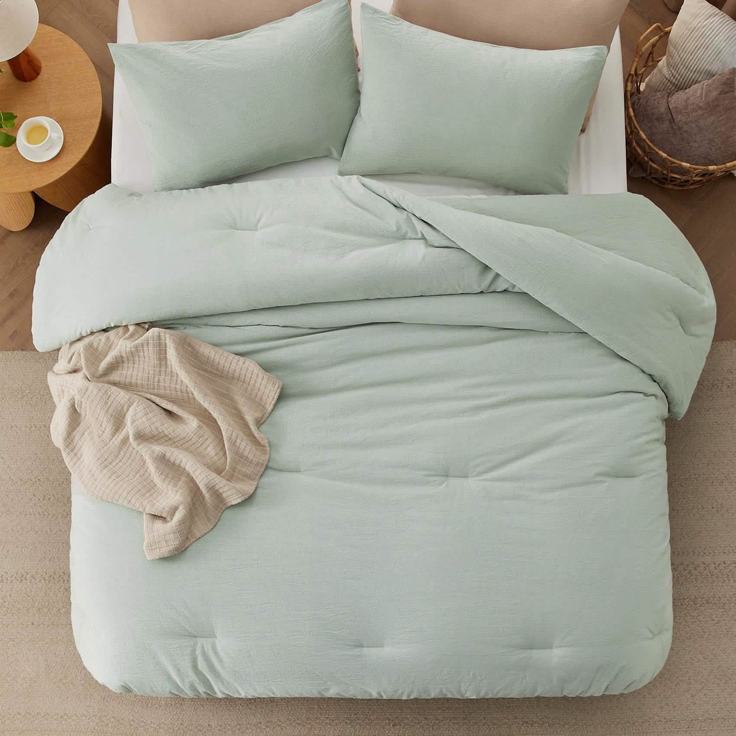 Prewashed Cotton Comforter Set