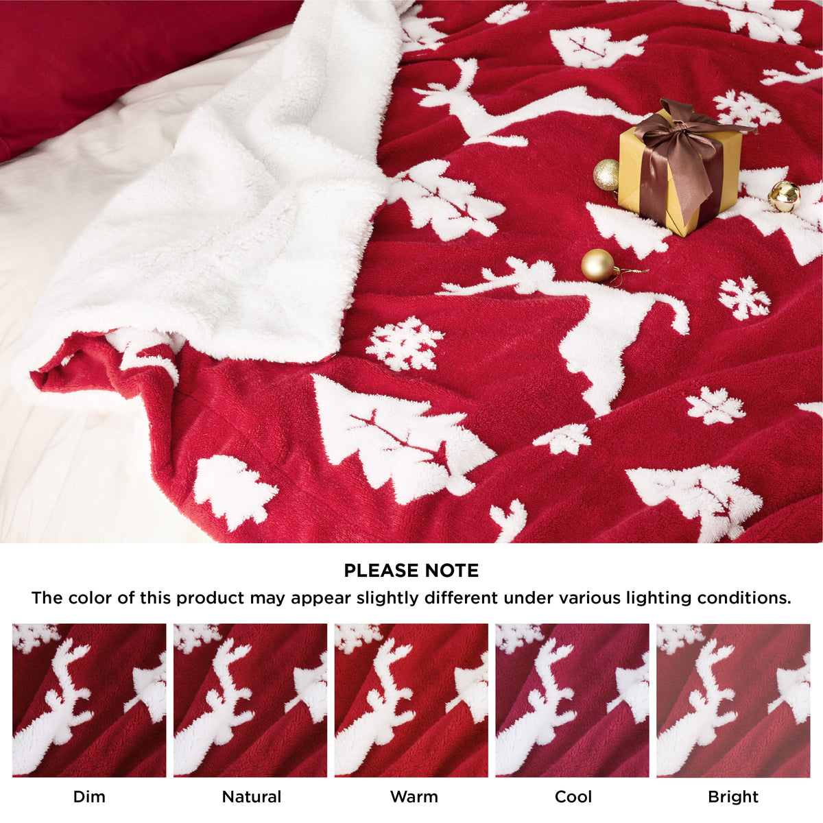 Christmas Fuzzy Sherpa Blanket