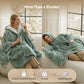 Heated Shaggy Fleece Blanket Hoodie