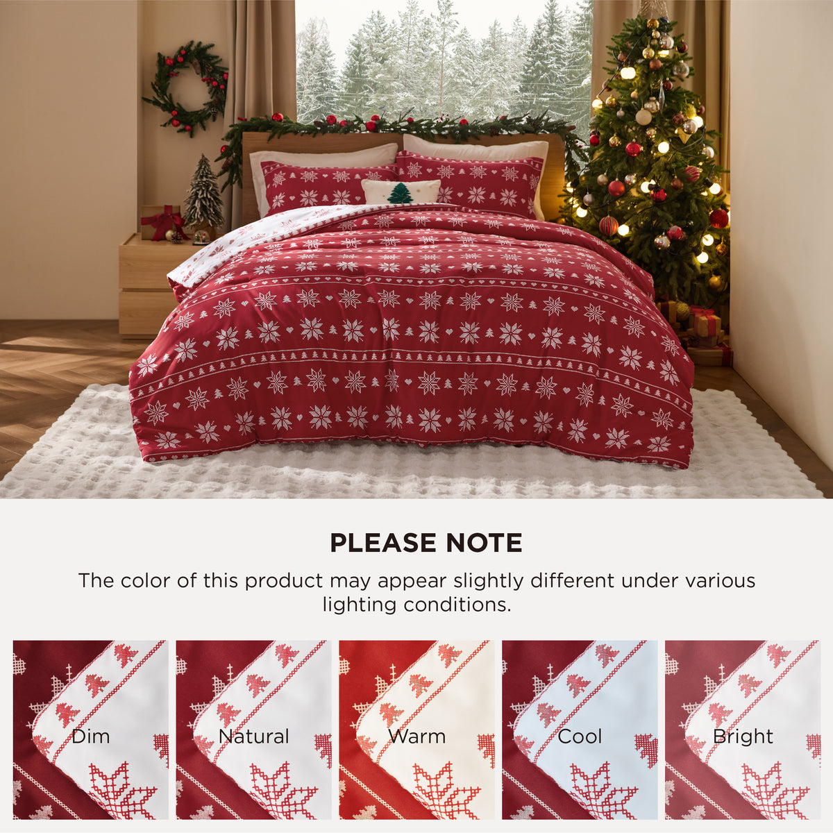 Christmas Plaid Comforter Set