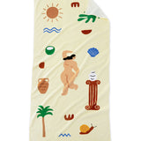 U by Bedsure 100% Cotton - Island Oversized Beach Towel