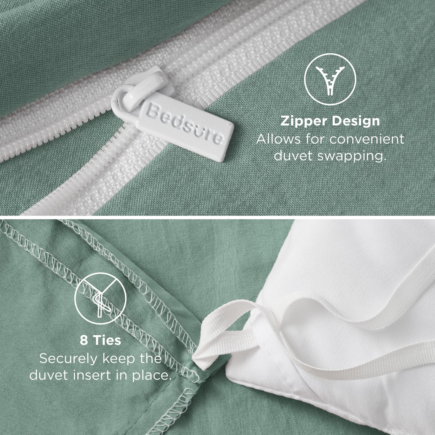 Prewashed Cotton-Like Microfiber Duvet Cover