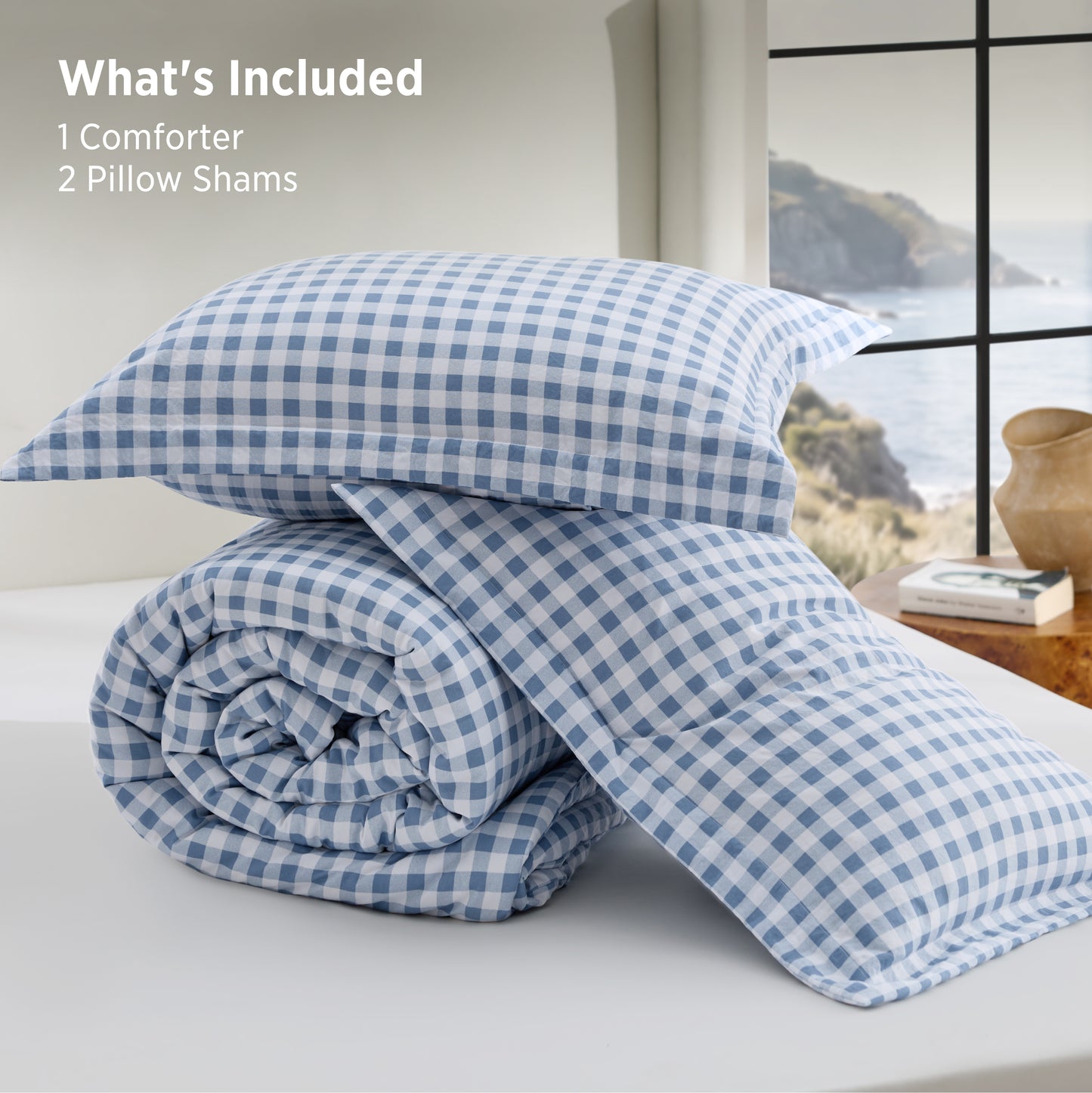 Gingham Comforter Set
