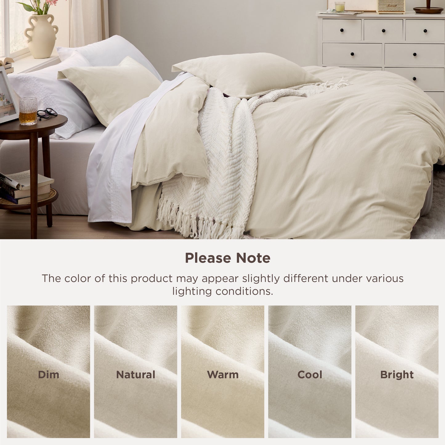 Prewashed Cotton-Like Microfiber Duvet Cover