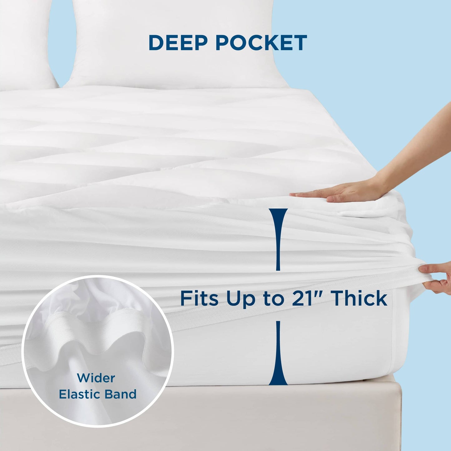 Cooling Waterproof Mattress Pad