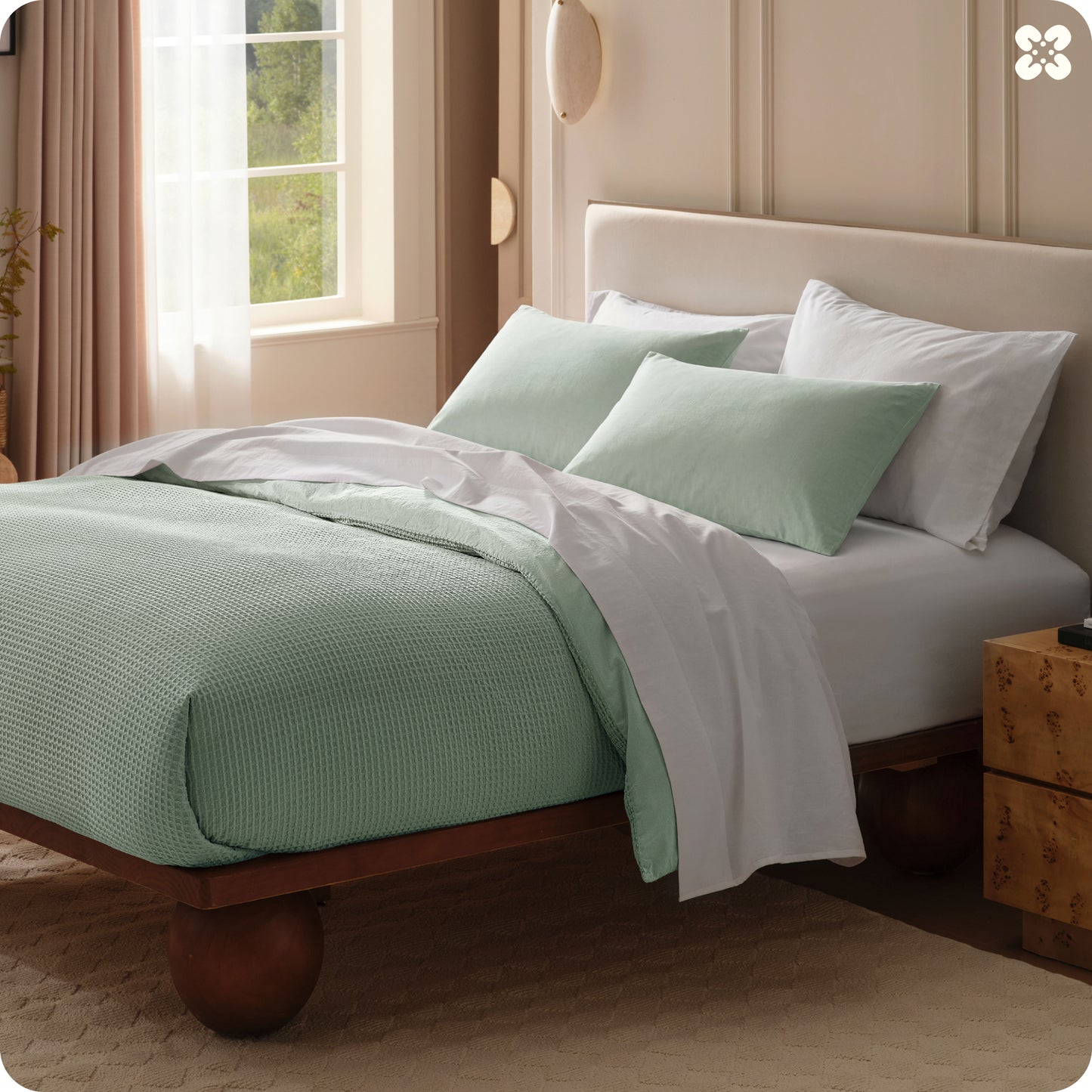 PureWoven™ Cotton Waffle Weave Duvet Cover