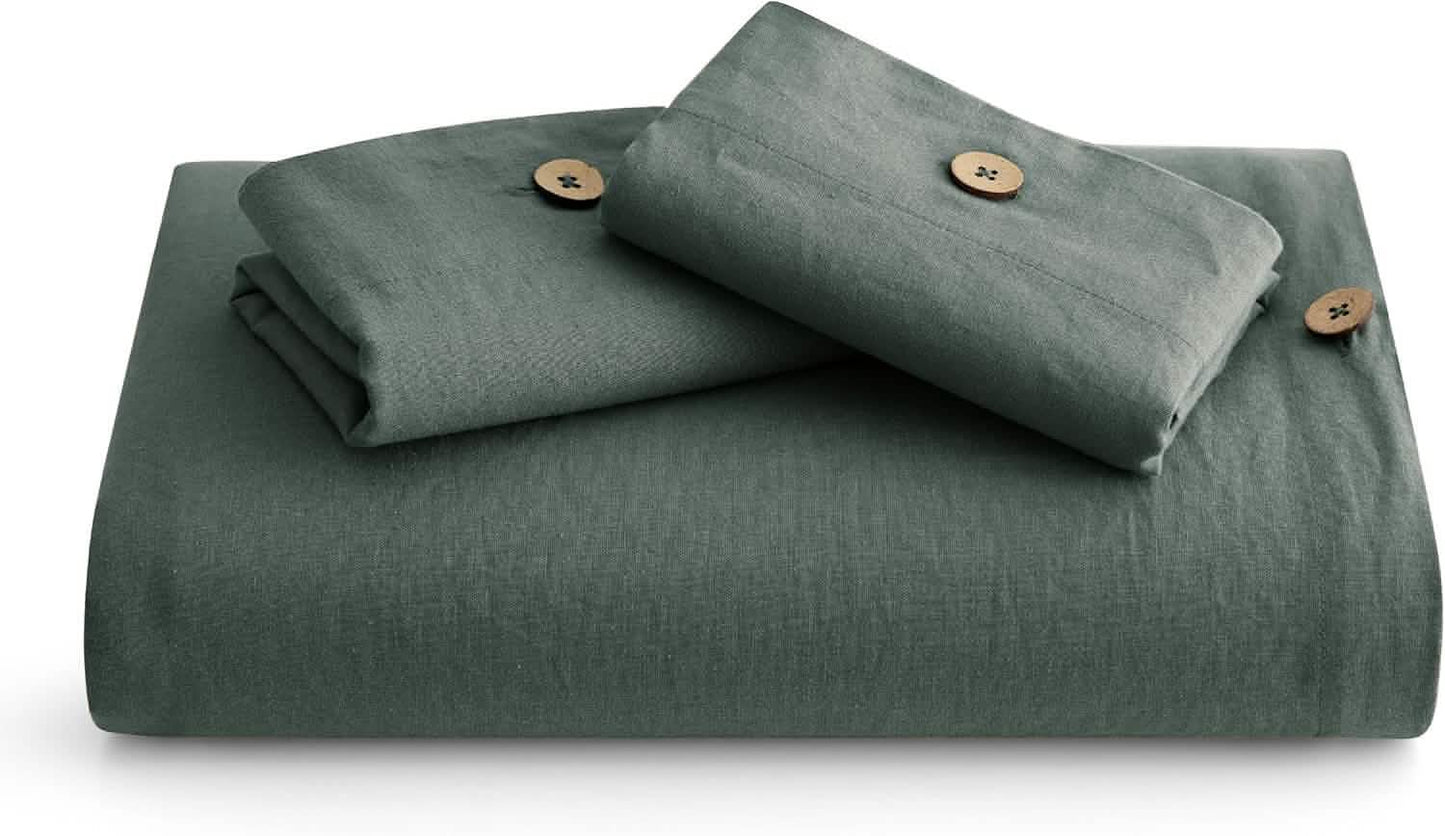 Cotton Linen Hybrid Duvet Cover Set