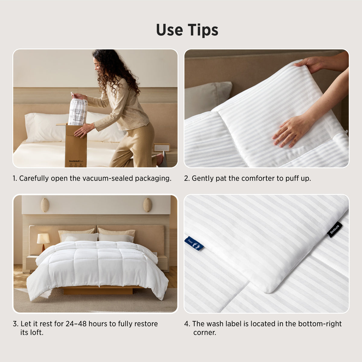 All-Season Striped Comforter