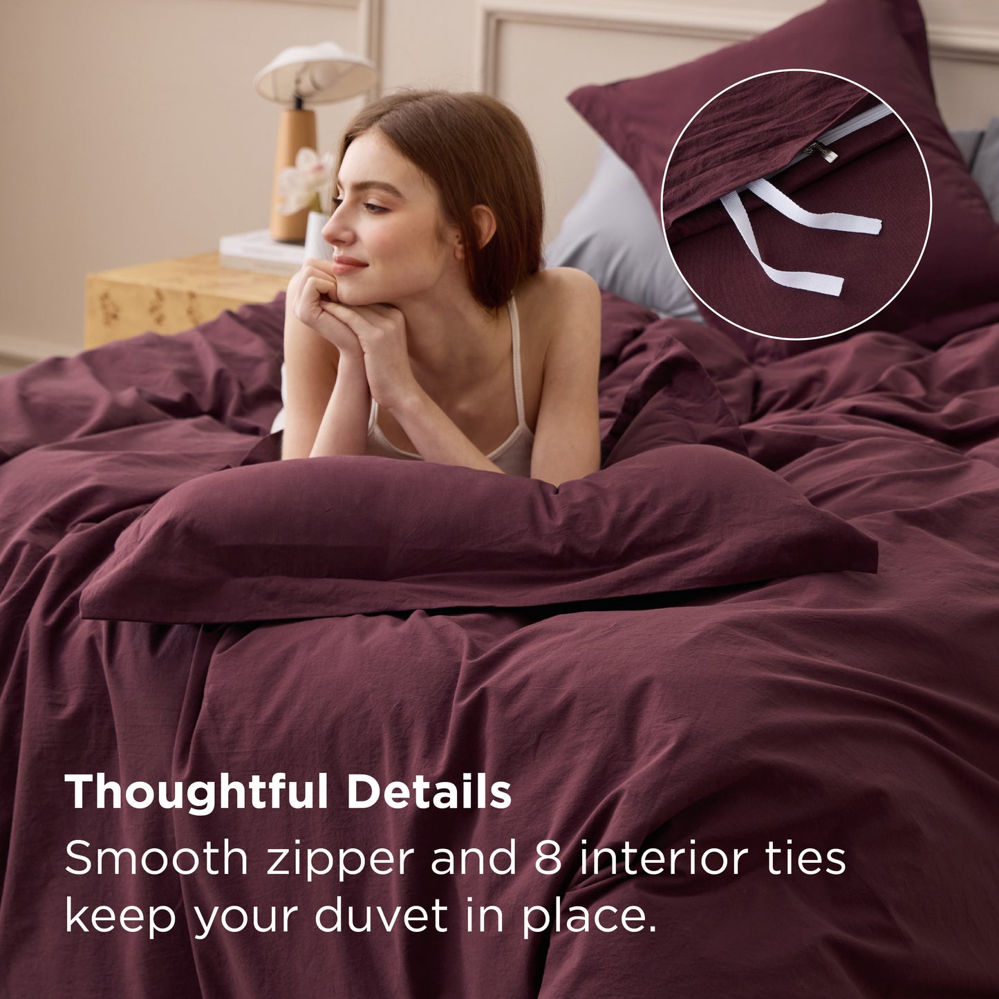 GentleSoft® Washed Cotton Duvet Cover Set