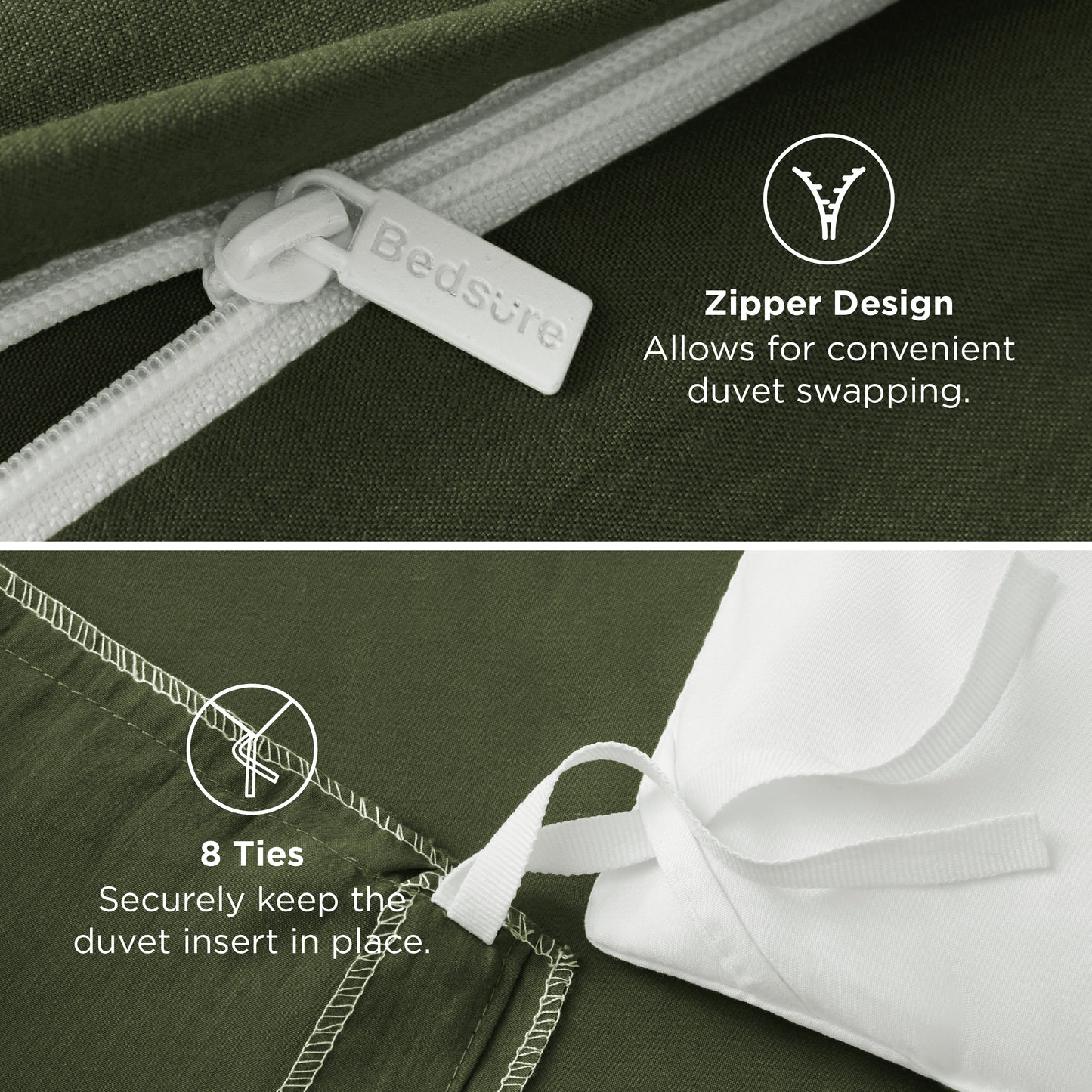 Prewashed Cotton-Like Microfiber Duvet Cover