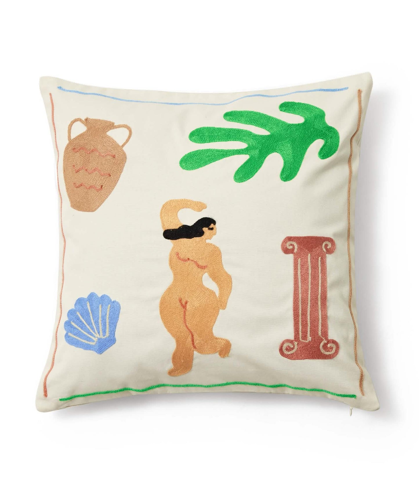 U by 100% Cotton - Dawn Island Throw Pillow Cover