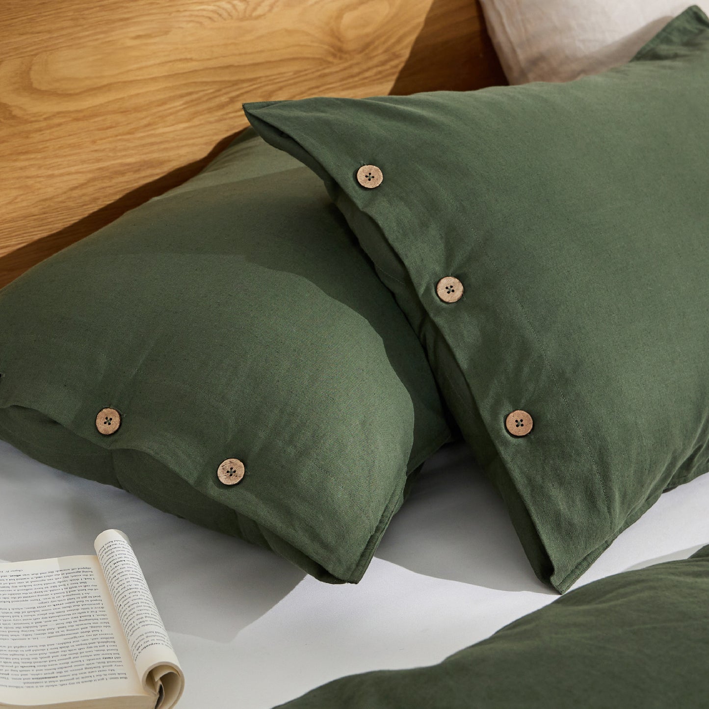 GentleSoft® Cotton Linen Hybrid Duvet Cover Set