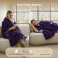 Heated Shaggy Fleece Blanket Hoodie