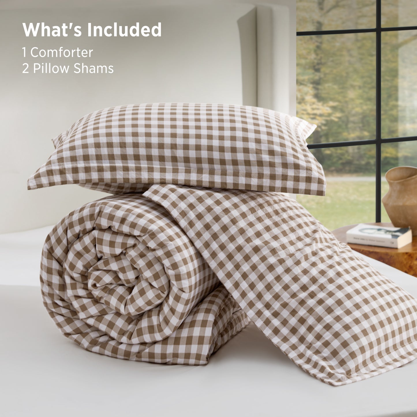 Gingham Comforter Set