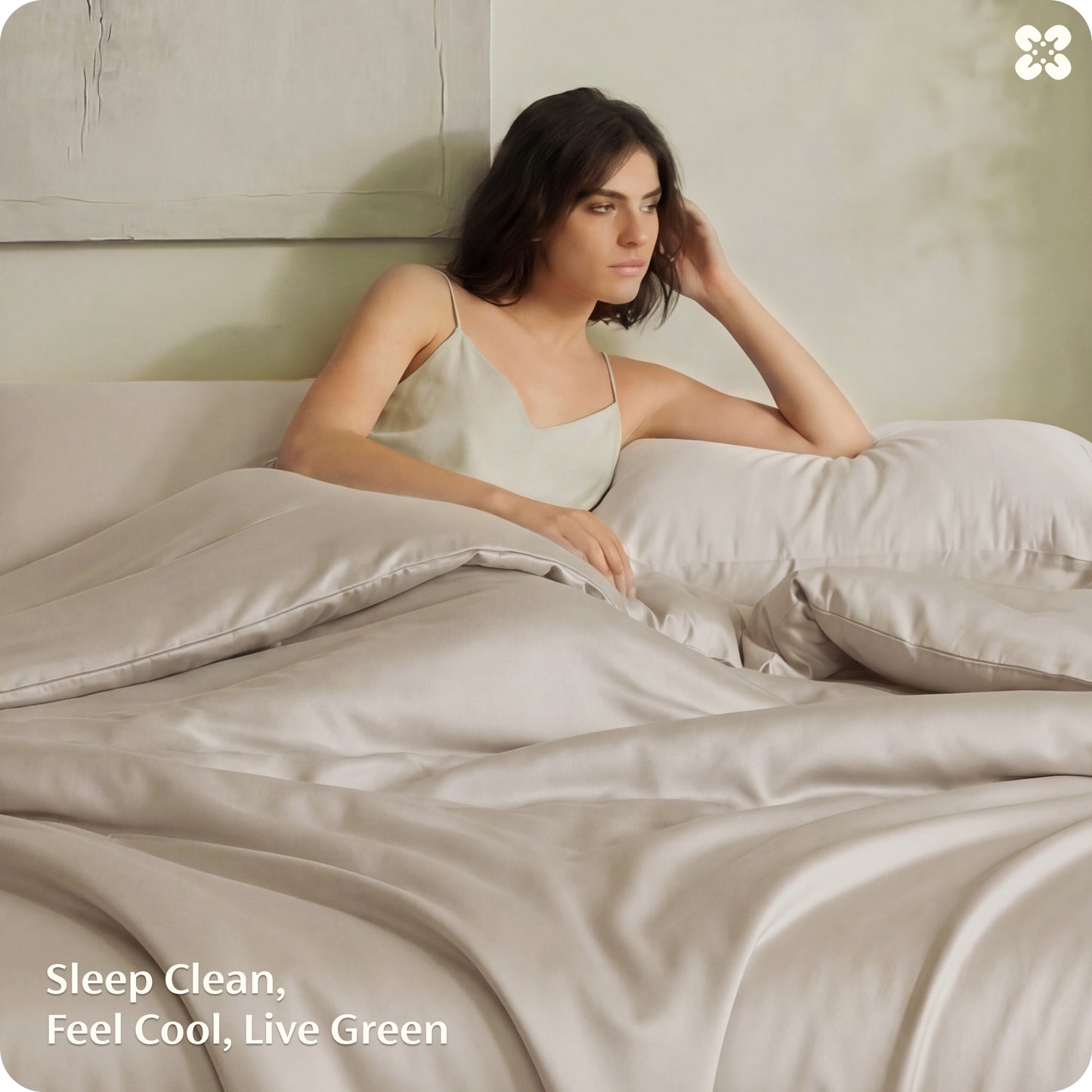 PureWoven™ Organically Grown Bamboo Viscose Duvet Cover Set
