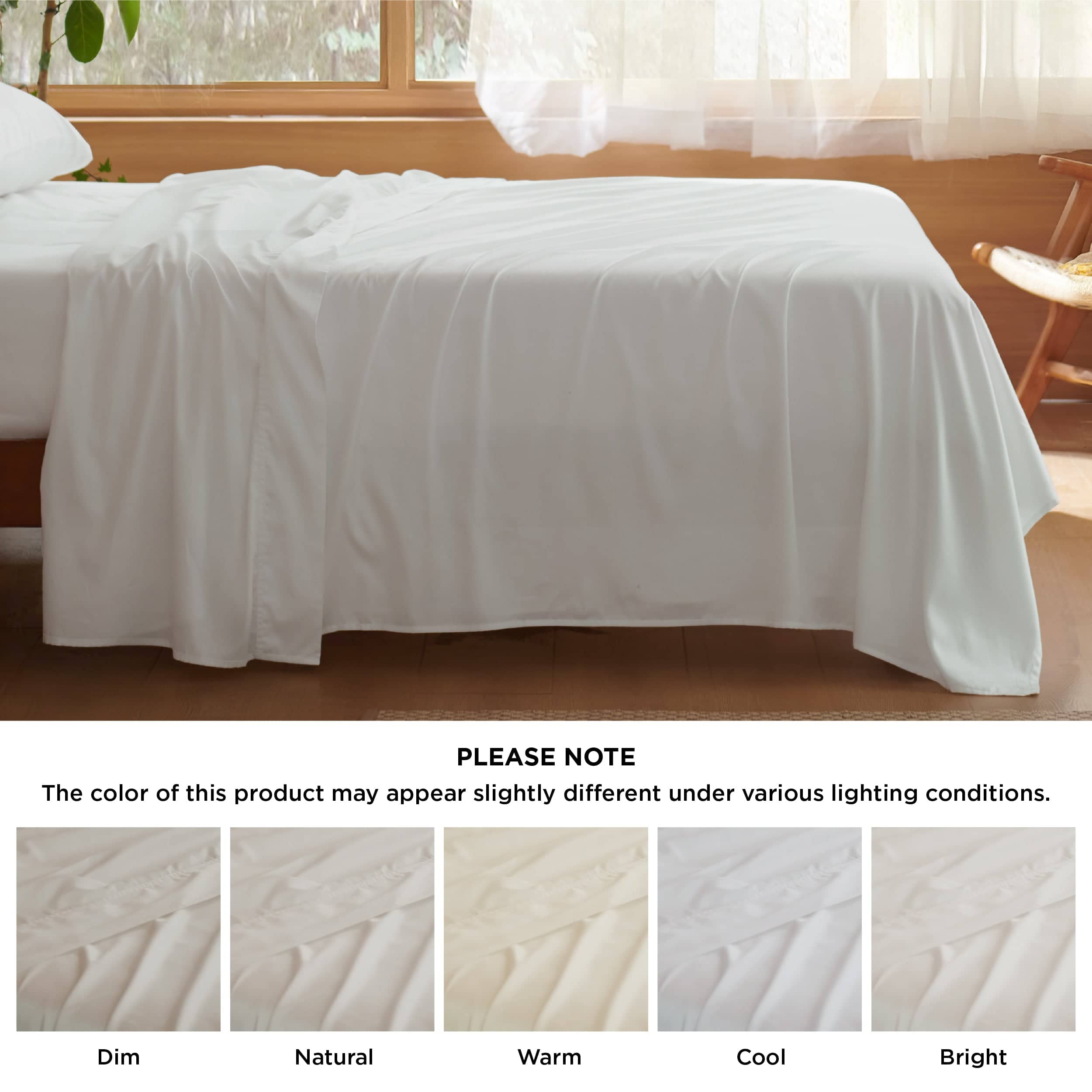 Bedsure Lyocell Cotton Sheet Set - Cooling Sheets