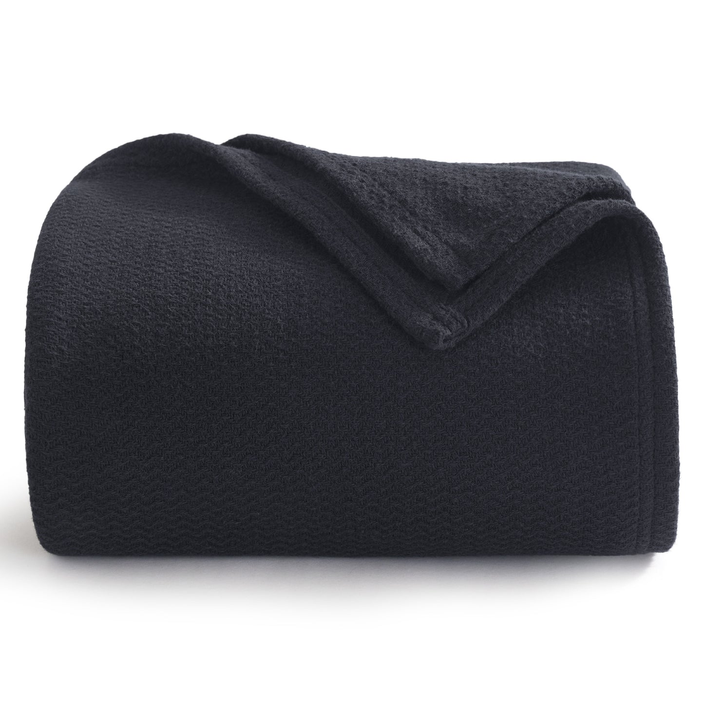 100% Cotton Herringbone Woven Blanket