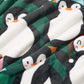 Christmas Penguin Green Sherpa Throw Blanket