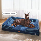 Orthopedic Flannel Dog Sofa