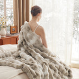 Bubble Faux Fur Blanket