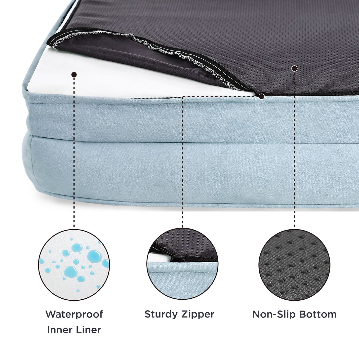Orthopedic Flannel Dog Sofa