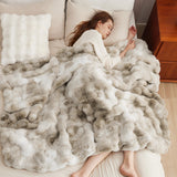 Bubble Faux Fur Blanket