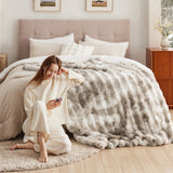 Ultra-Plush Bubble Faux Fur Blanket