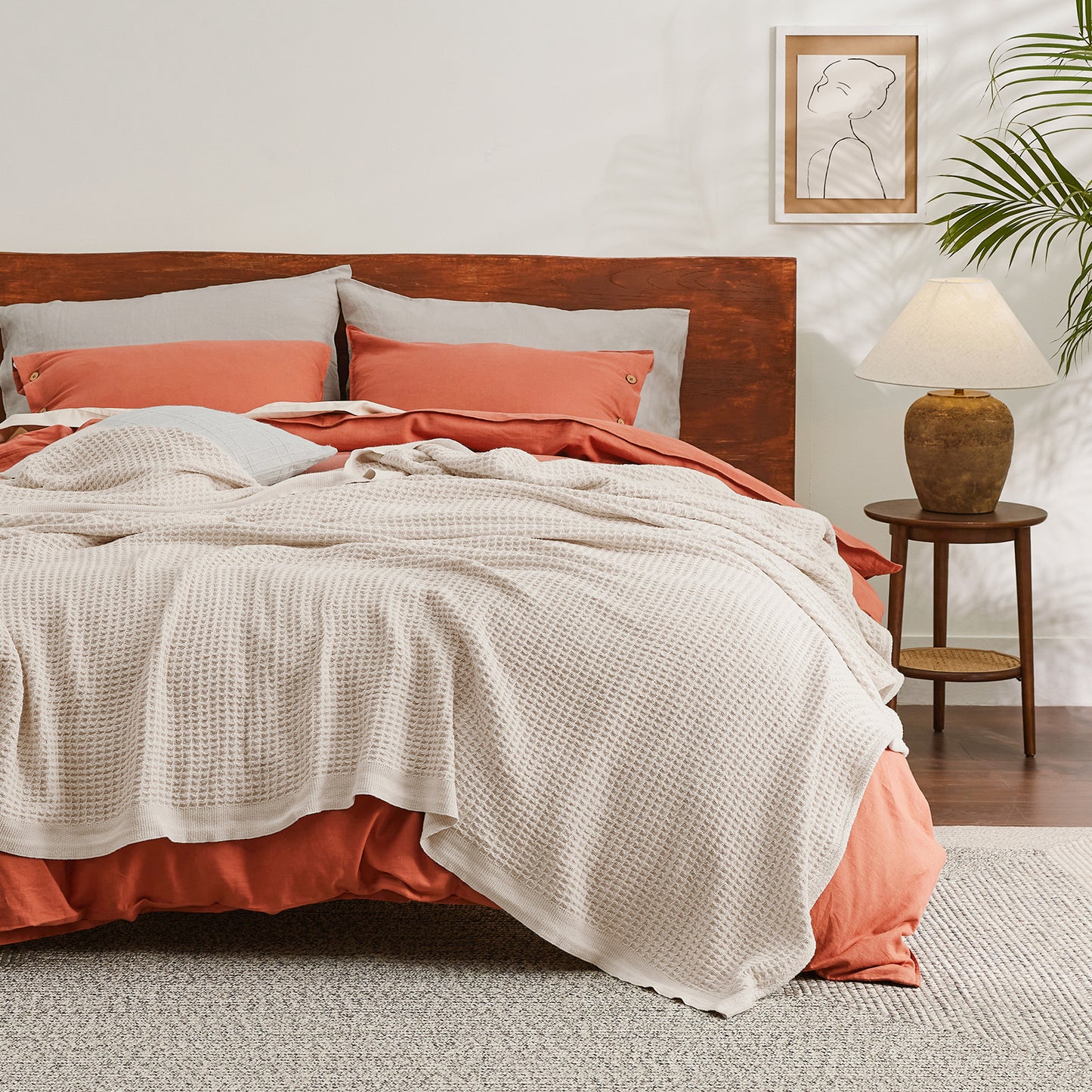 GentleSoft™ Cotton Waffle Weave Blanket