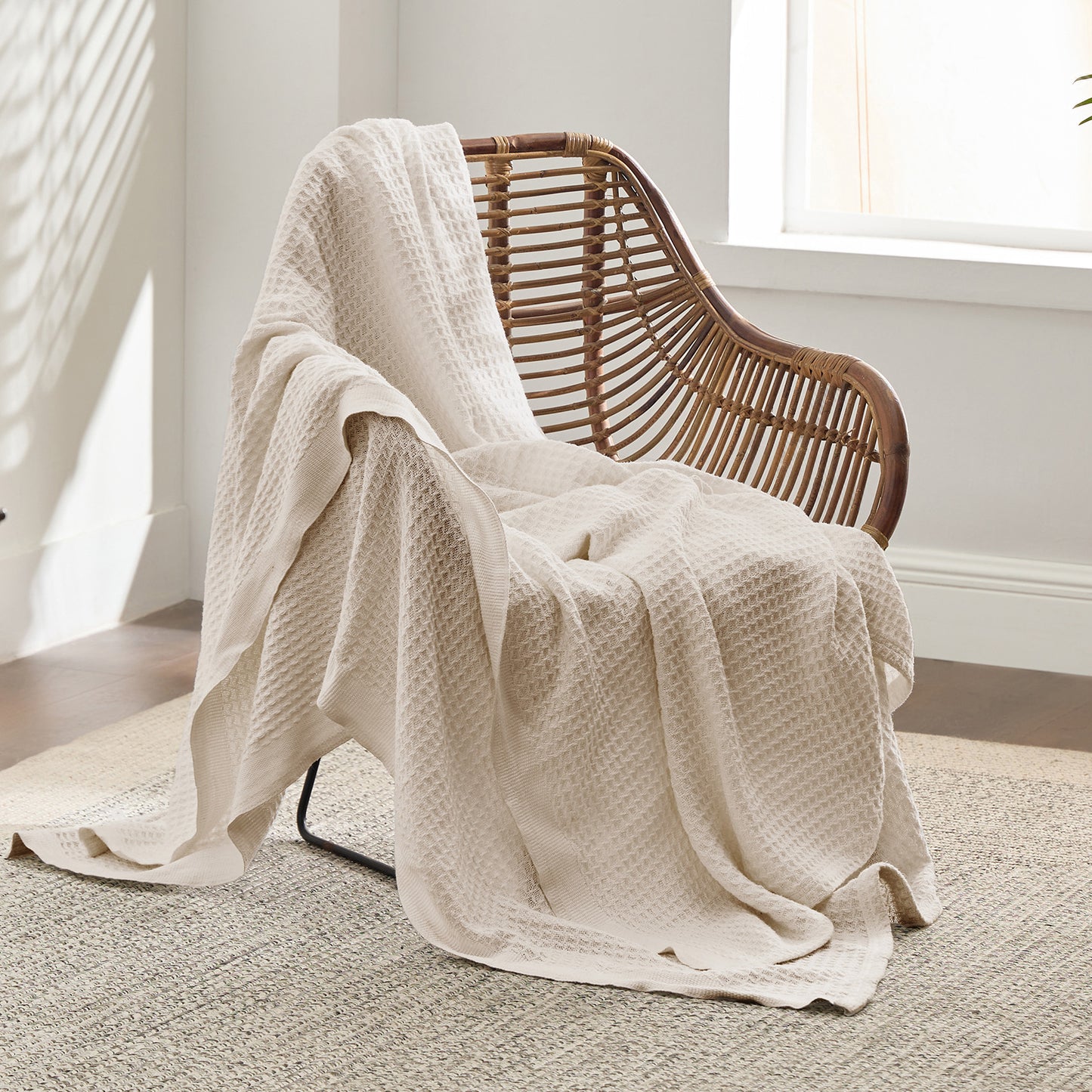 GentleSoft™ Cotton Waffle Weave Blanket