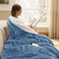 Solid Flannel Heated Blanket