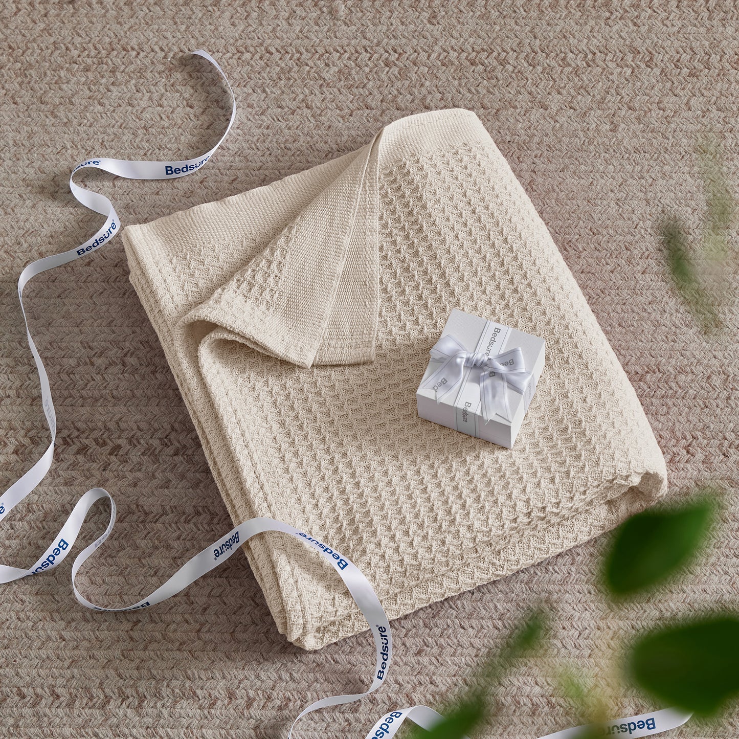 GentleSoft™ Cotton Waffle Weave Blanket