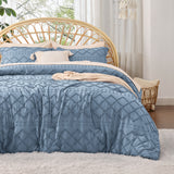 Boho Tufted Embroidery Comforter Set