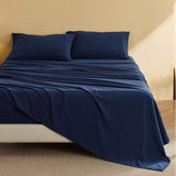 Bedsure Faux Cotton Flannel Sheet Set