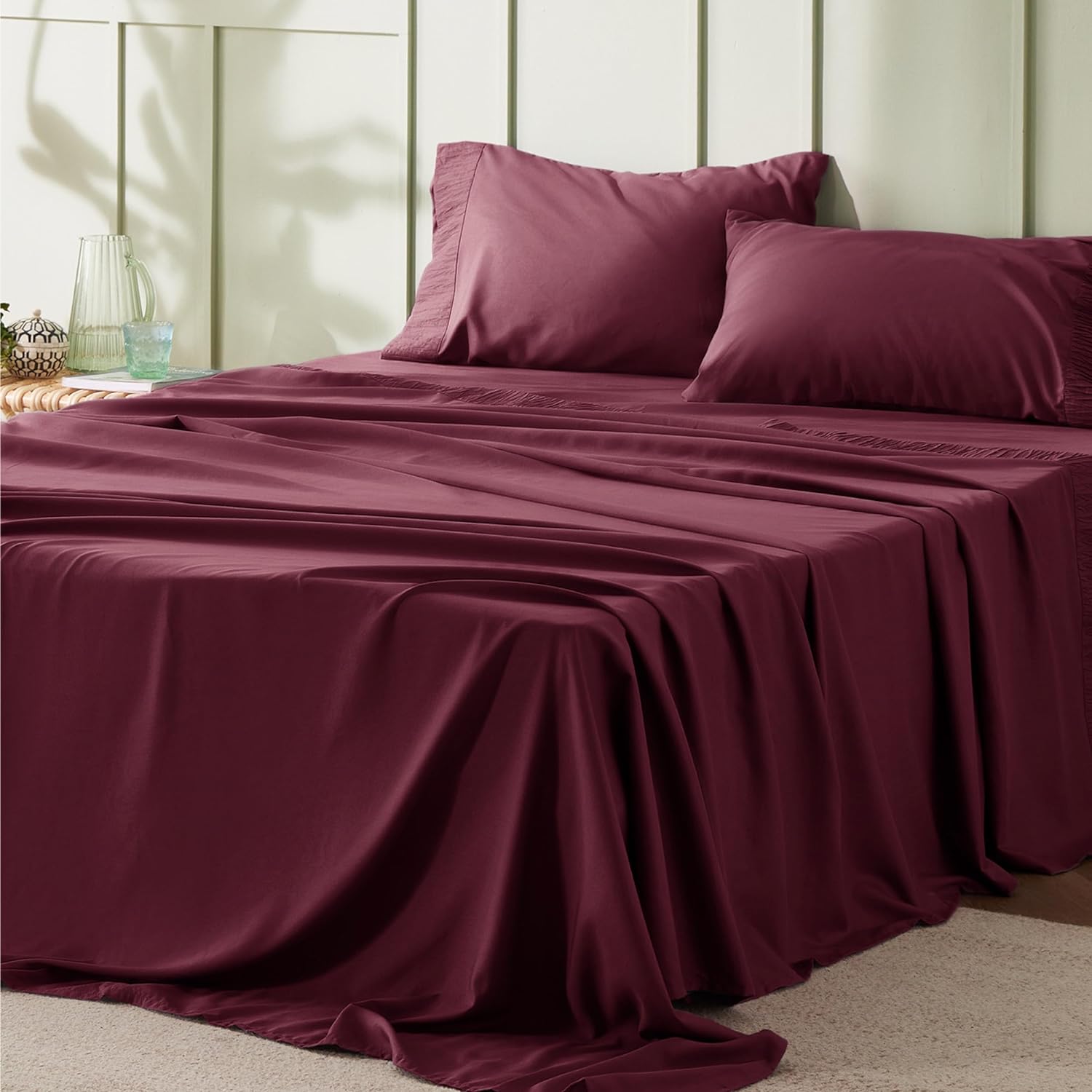 Ruched Sheet Set-2