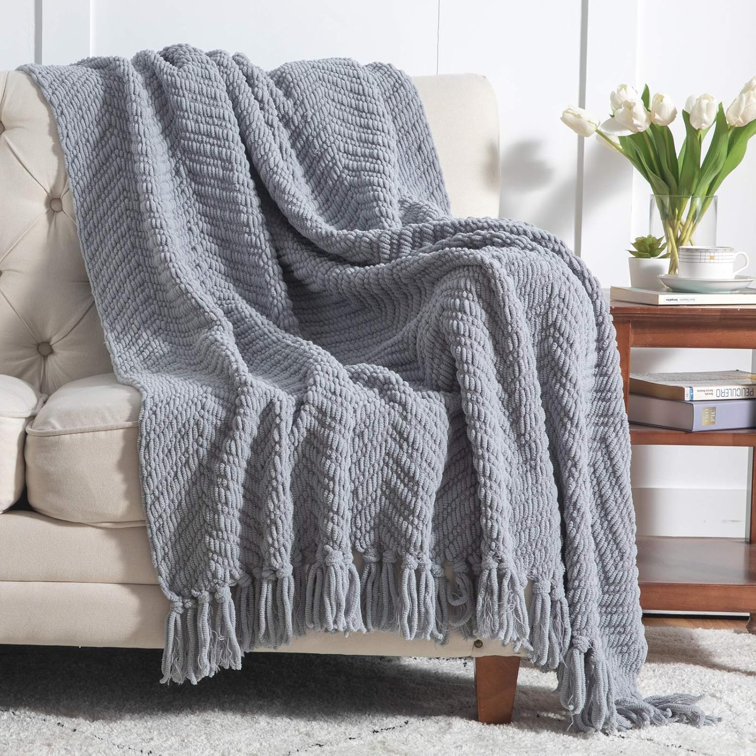 GentleSoft Versatile Knit Woven Chenille Blanket