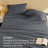 Bedsure Faux Cotton Flannel Sheet Set