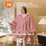 Heated Sherpa Fleece Blanket Hoddie