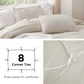 Striped Tufted Embroidery Duvet Cover Set