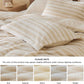 Carved Faux Rabbit Fur Duvet Cover Set Beige
