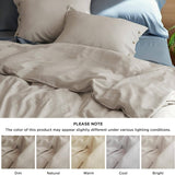 Rayon Derived from Bamboo and Linen Duvet Cover Set