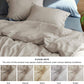 Rayon Derived from Bamboo and Linen Duvet Cover Set