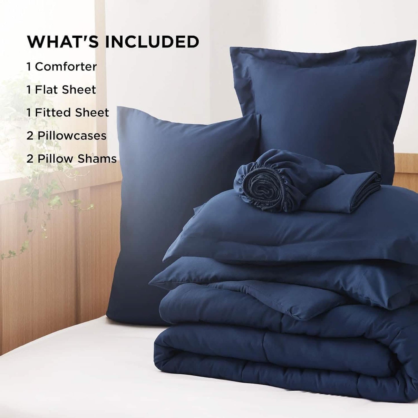 Comforter Set - 7 Pieces Solid